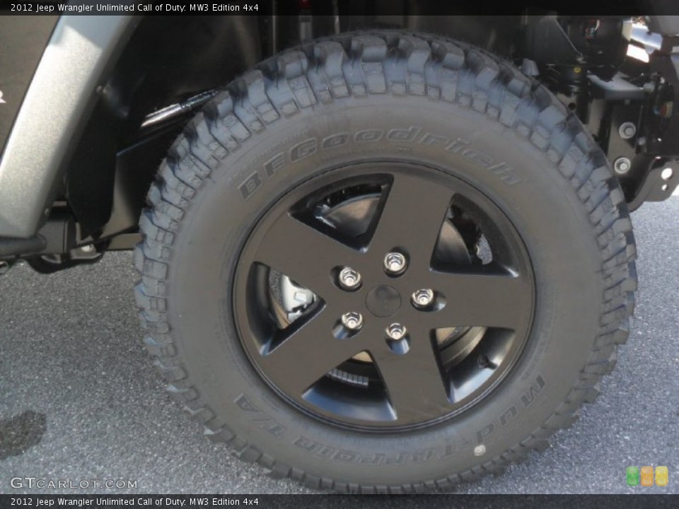 2012 Jeep Wrangler Unlimited Call of Duty: MW3 Edition 4x4 Wheel and Tire Photo #60158307