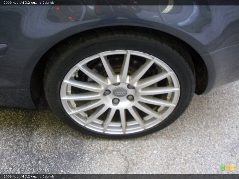 2009 Audi A4 3.2 quattro Cabriolet Wheel and Tire Photo #60166481