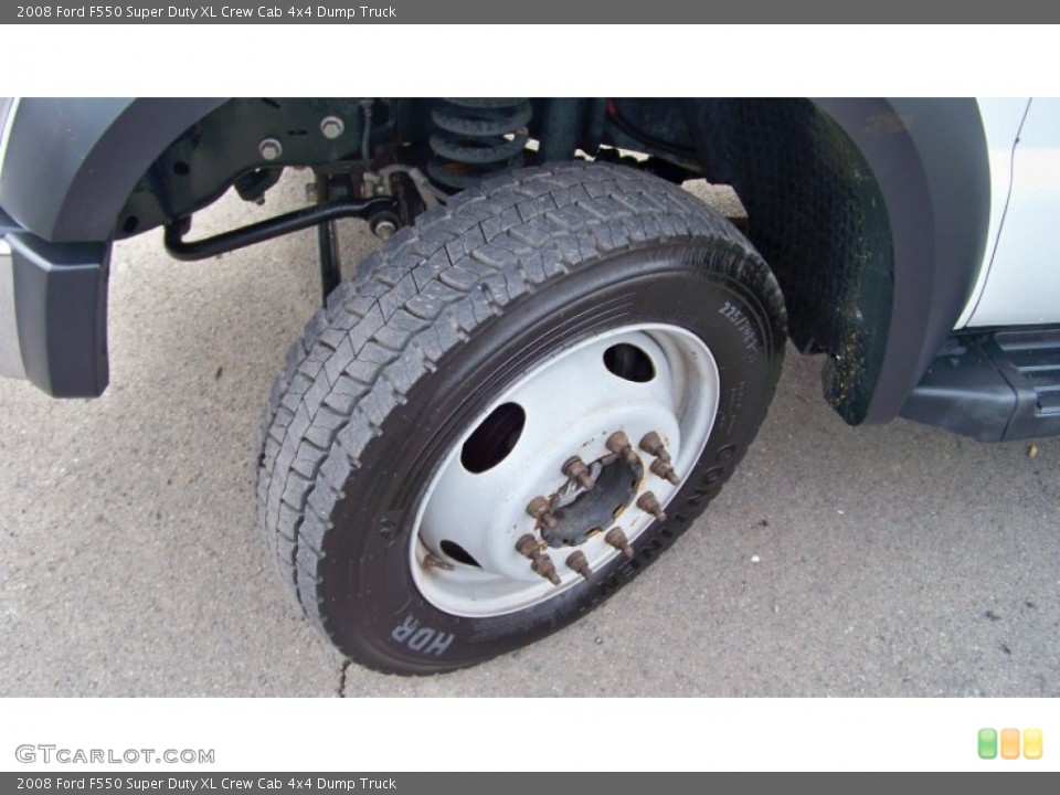 2008 Ford F550 Super Duty XL Crew Cab 4x4 Dump Truck Wheel and Tire Photo #60167151