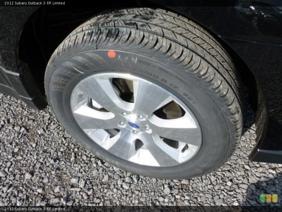 2012 Subaru Outback 3.6R Limited Wheel and Tire Photo #60170730