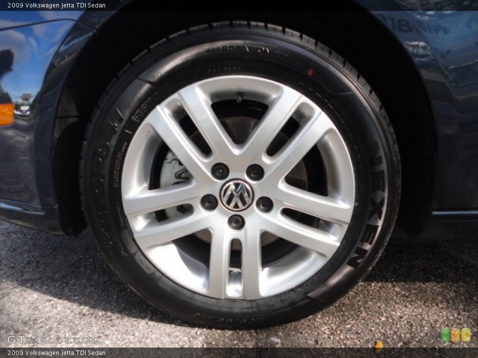 2009 Volkswagen Jetta TDI Sedan Wheel and Tire Photo #60186153