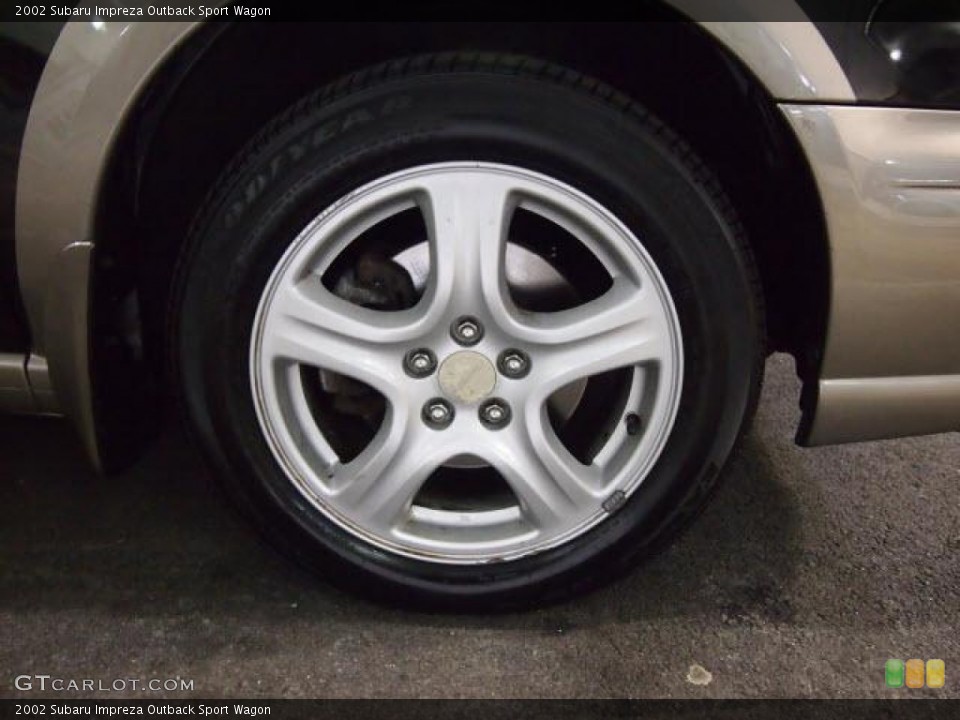 2002 Subaru Impreza Outback Sport Wagon Wheel and Tire Photo #60187255