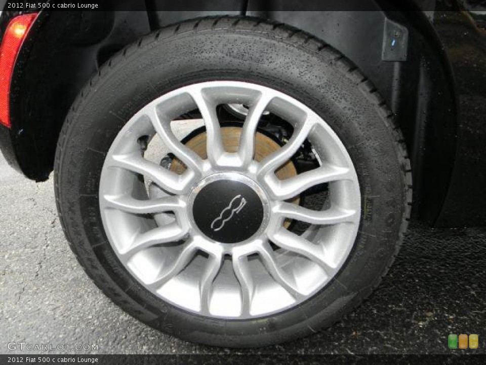 2012 Fiat 500 c cabrio Lounge Wheel and Tire Photo #60190776