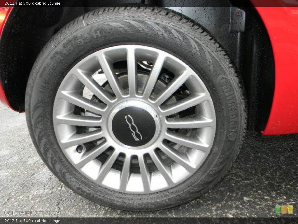 2012 Fiat 500 c cabrio Lounge Wheel and Tire Photo #60190854
