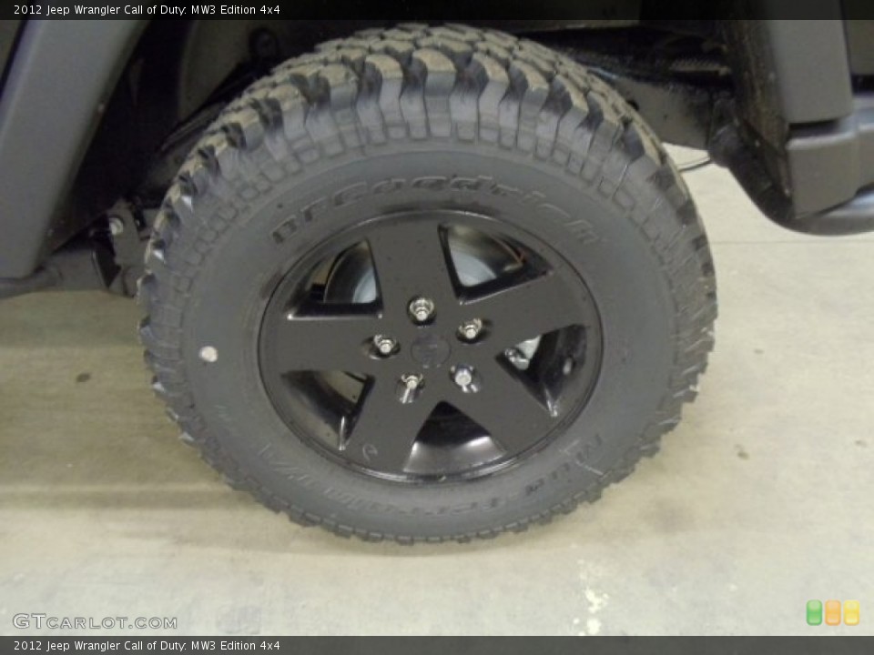 2012 Jeep Wrangler Call of Duty: MW3 Edition 4x4 Wheel and Tire Photo #60198064