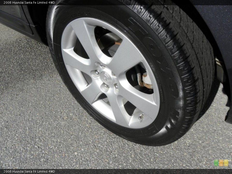 2008 Hyundai Santa Fe Limited 4WD Wheel and Tire Photo #60201073