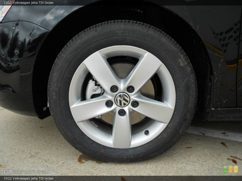 2012 Volkswagen Jetta TDI Sedan Wheel and Tire Photo #60201115