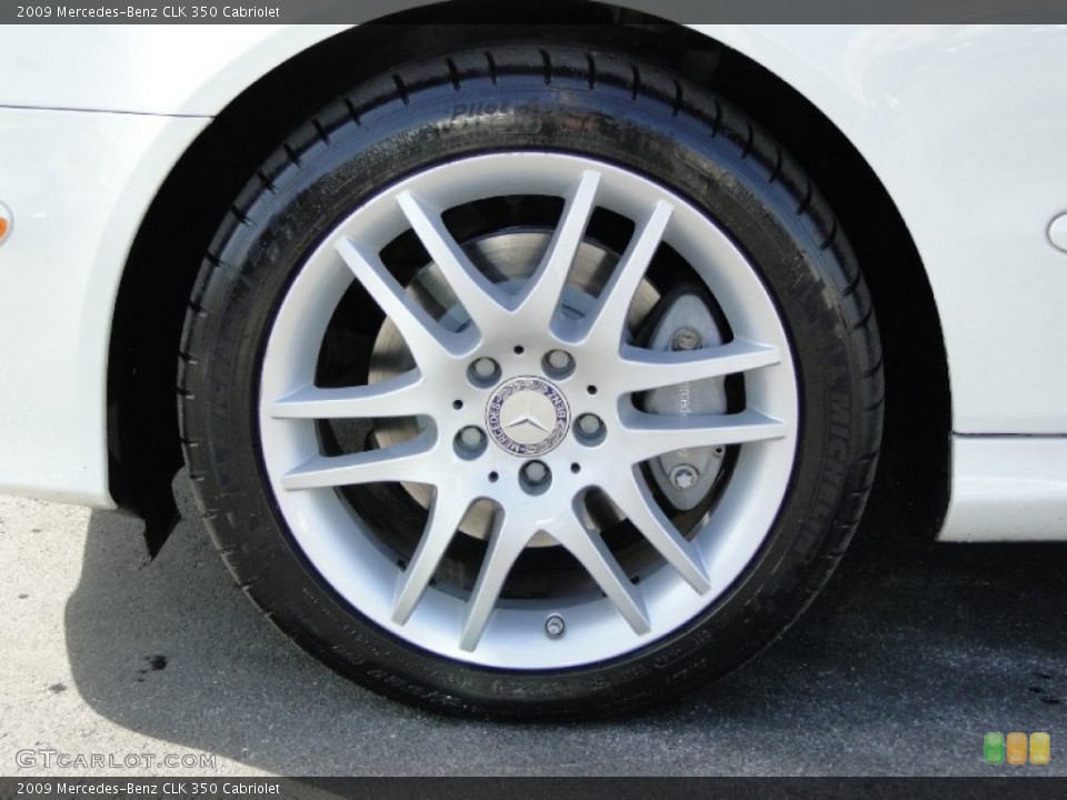 2009 Mercedes-Benz CLK 350 Cabriolet Wheel and Tire Photo #60207481