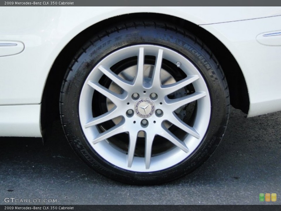 2009 Mercedes-Benz CLK 350 Cabriolet Wheel and Tire Photo #60207490