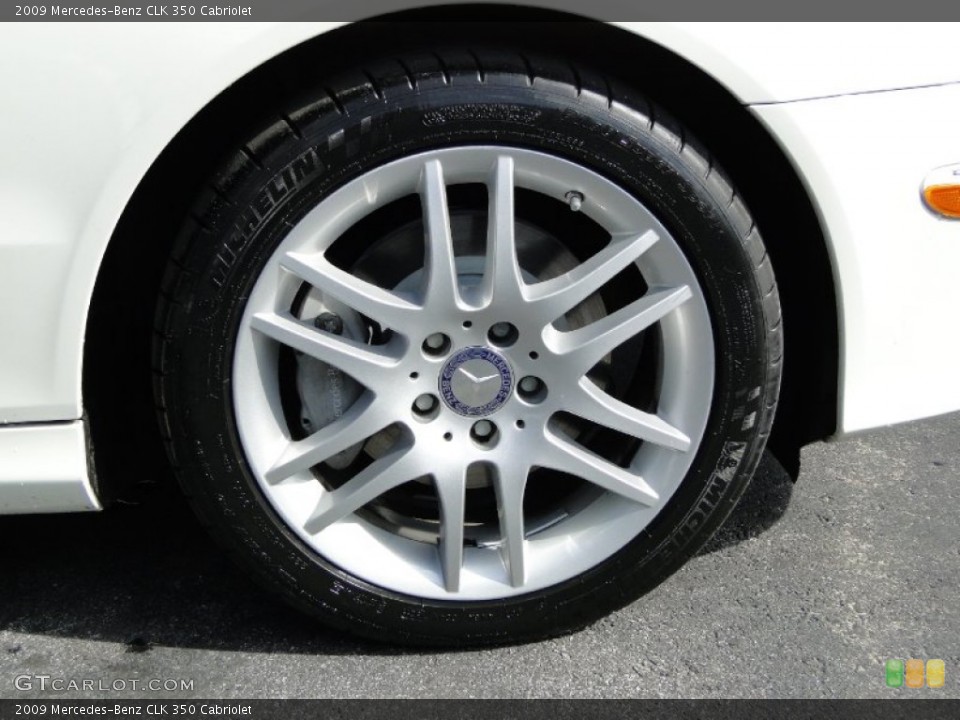 2009 Mercedes-Benz CLK 350 Cabriolet Wheel and Tire Photo #60207508