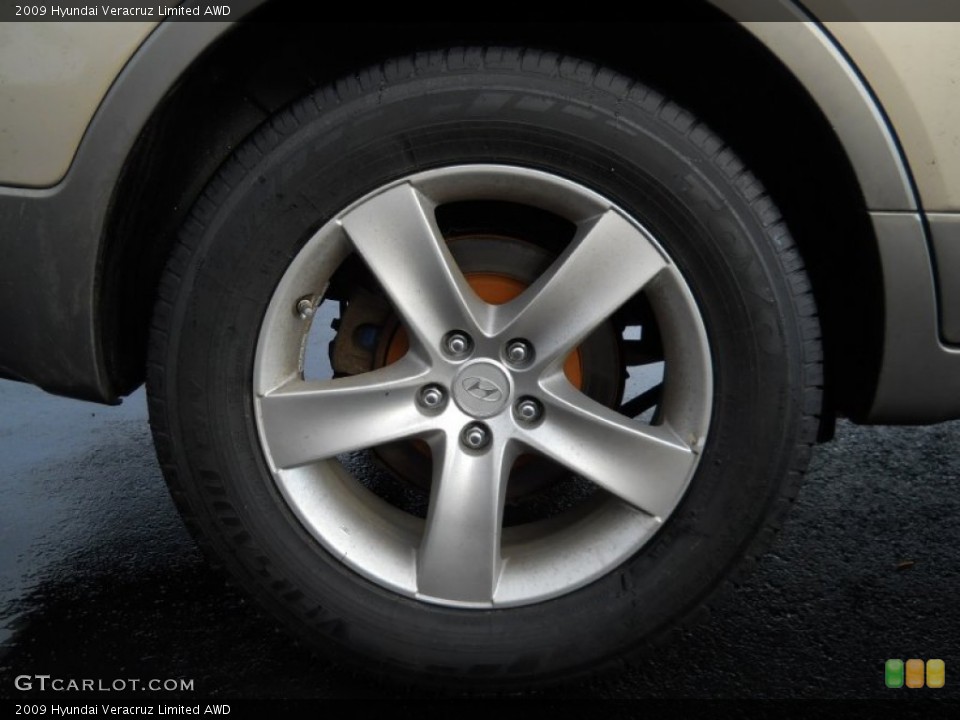 2009 Hyundai Veracruz Limited AWD Wheel and Tire Photo #60217735