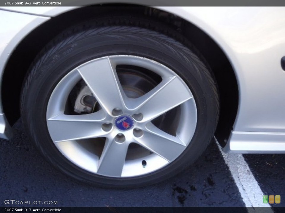 2007 Saab 9-3 Aero Convertible Wheel and Tire Photo #60222784