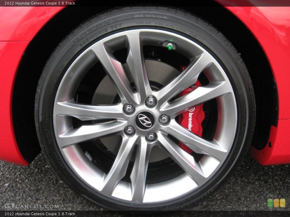 2012 Hyundai Genesis Coupe 3.8 Track Wheel and Tire Photo #60246941