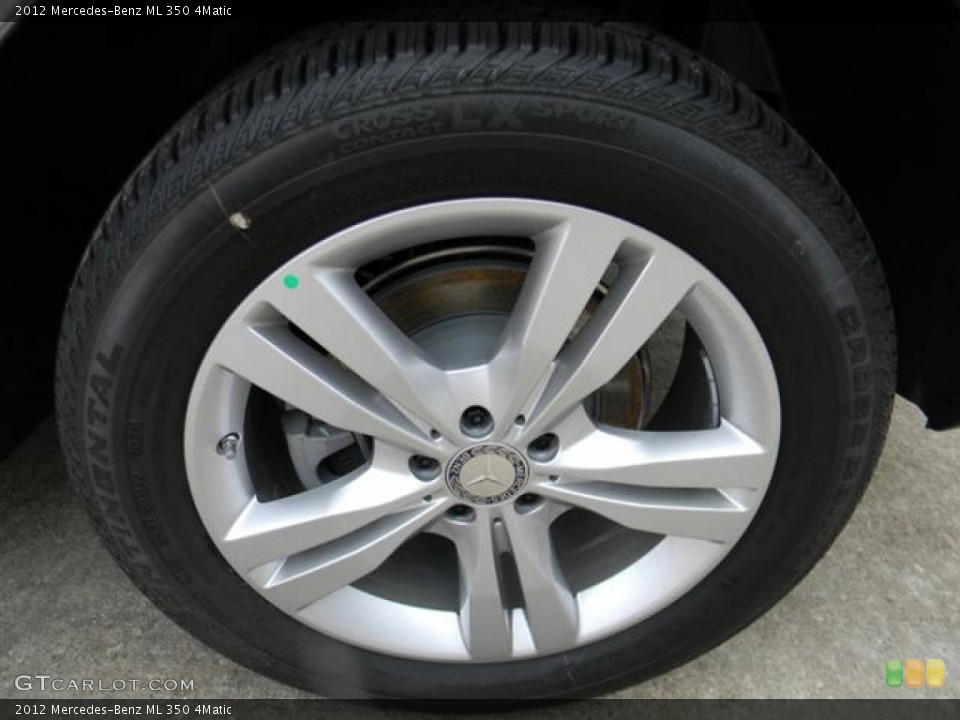 2012 Mercedes-Benz ML 350 4Matic Wheel and Tire Photo #60267563