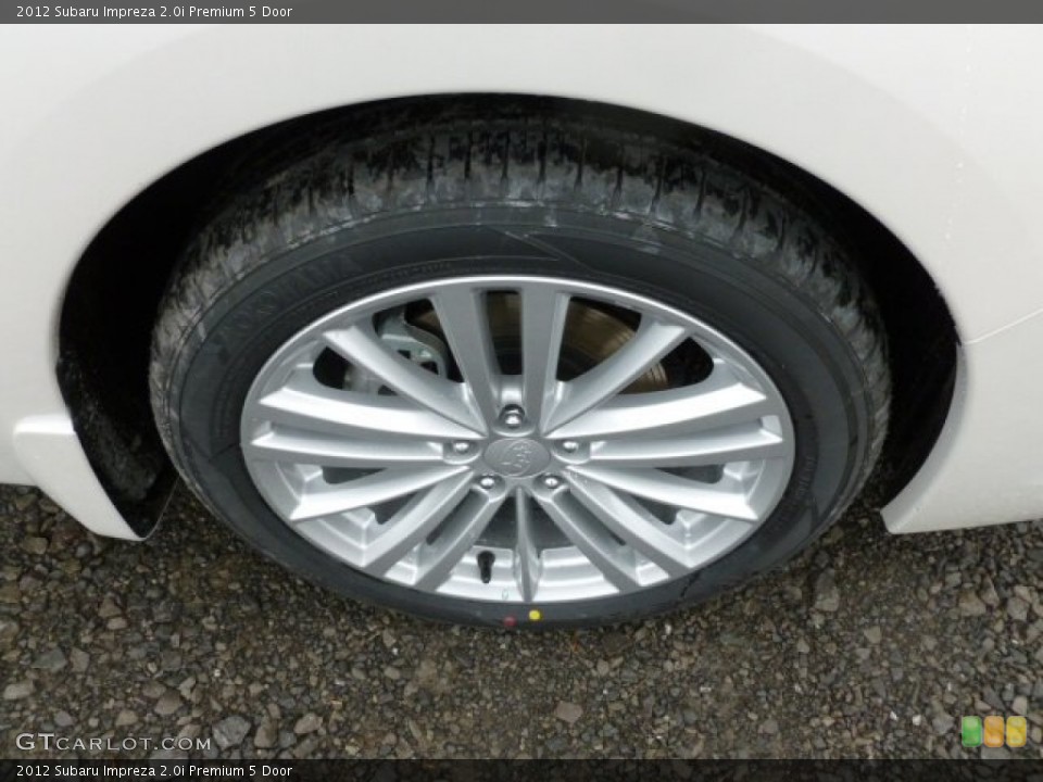 2012 Subaru Impreza 2.0i Premium 5 Door Wheel and Tire Photo #60290141