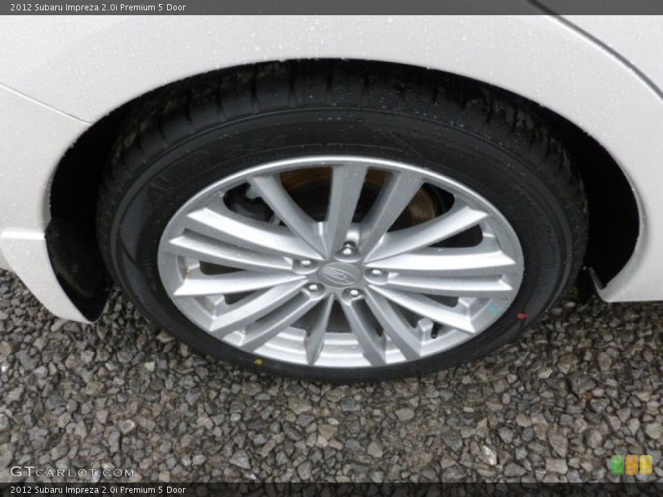 2012 Subaru Impreza 2.0i Premium 5 Door Wheel and Tire Photo #60291401