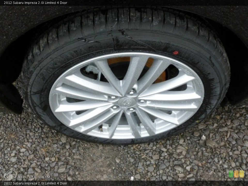 2012 Subaru Impreza 2.0i Limited 4 Door Wheel and Tire Photo #60292868