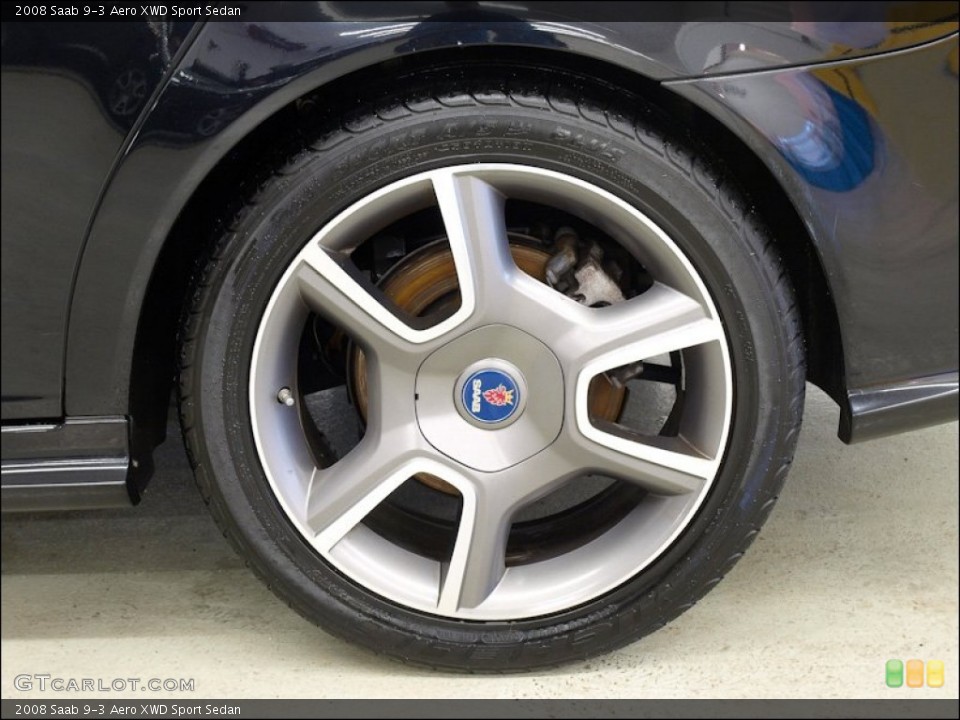 2008 Saab 9-3 Aero XWD Sport Sedan Wheel and Tire Photo #60293459