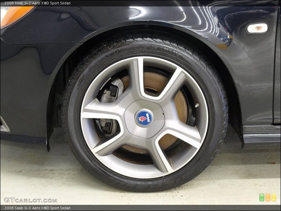 2008 Saab 9-3 Aero XWD Sport Sedan Wheel and Tire Photo #60293471