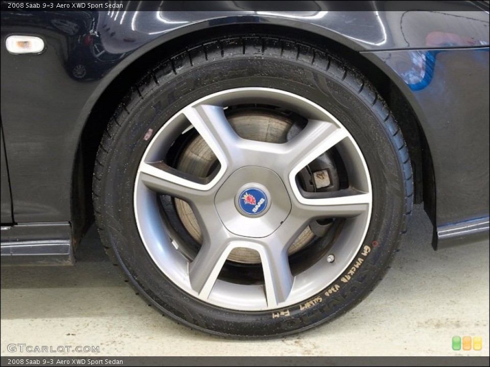 2008 Saab 9-3 Aero XWD Sport Sedan Wheel and Tire Photo #60293843