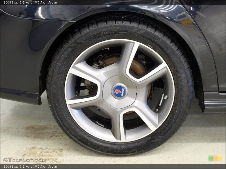 2008 Saab 9-3 Aero XWD Sport Sedan Wheel and Tire Photo #60293855