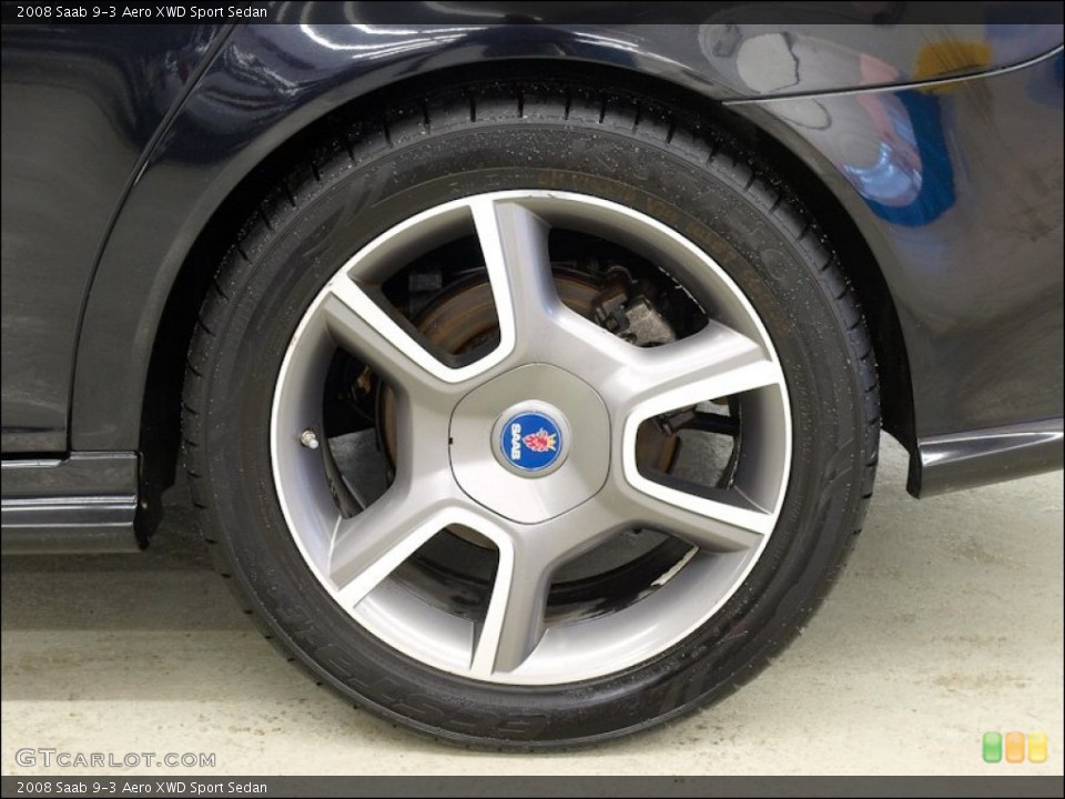 2008 Saab 9-3 Aero XWD Sport Sedan Wheel and Tire Photo #60293862