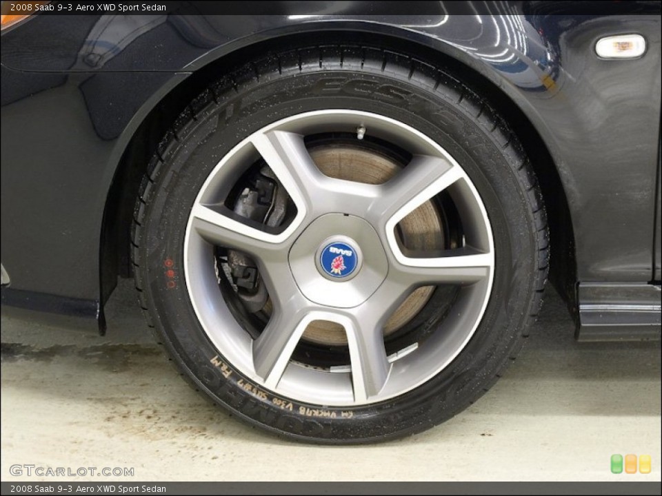 2008 Saab 9-3 Aero XWD Sport Sedan Wheel and Tire Photo #60293870