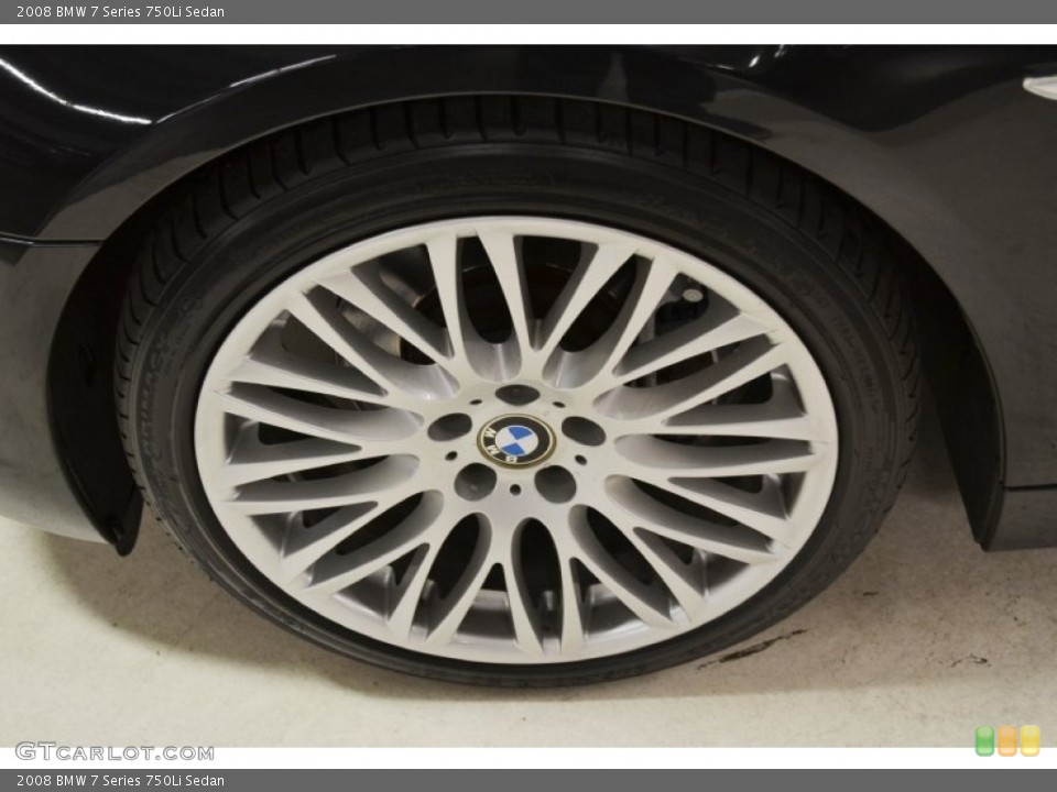 2008 BMW 7 Series 750Li Sedan Wheel and Tire Photo #60349737