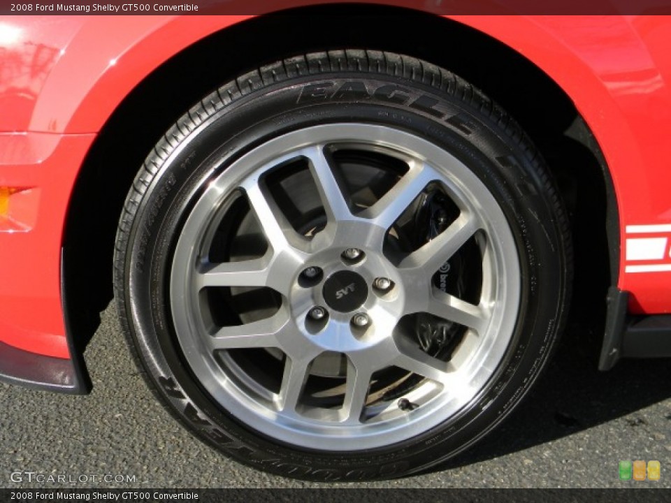 2008 Ford Mustang Shelby GT500 Convertible Wheel and Tire Photo #60350572