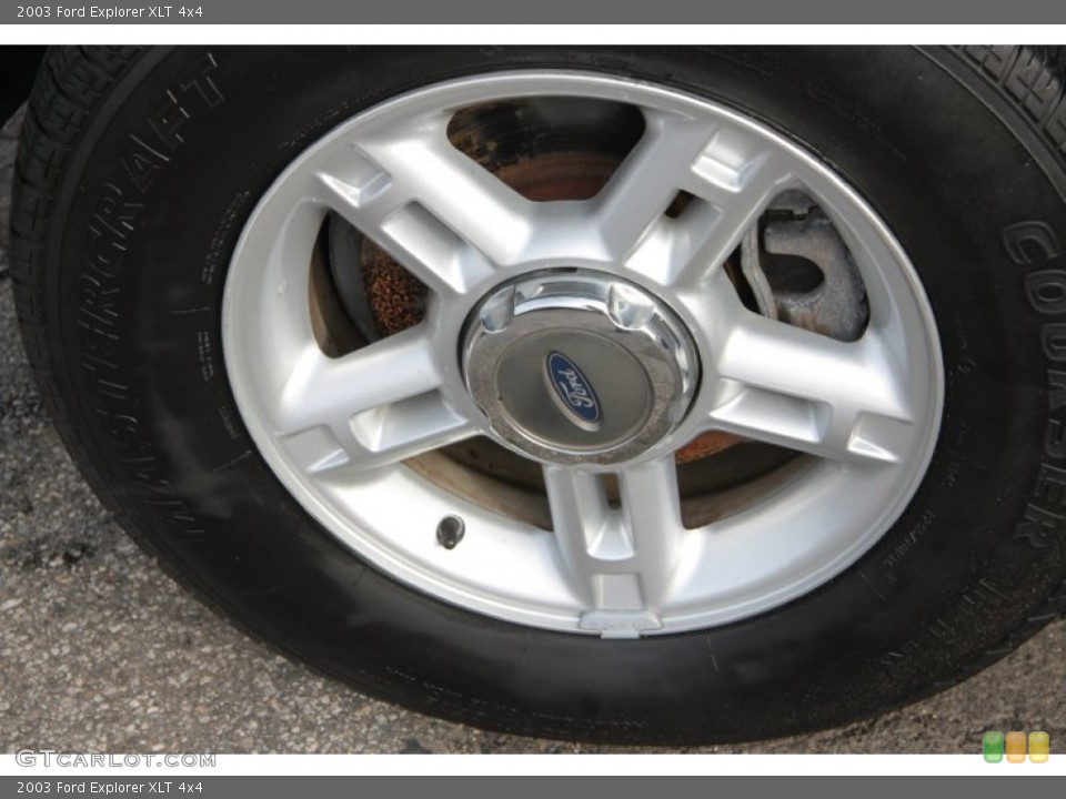 2003 Ford Explorer XLT 4x4 Wheel and Tire Photo #60370645