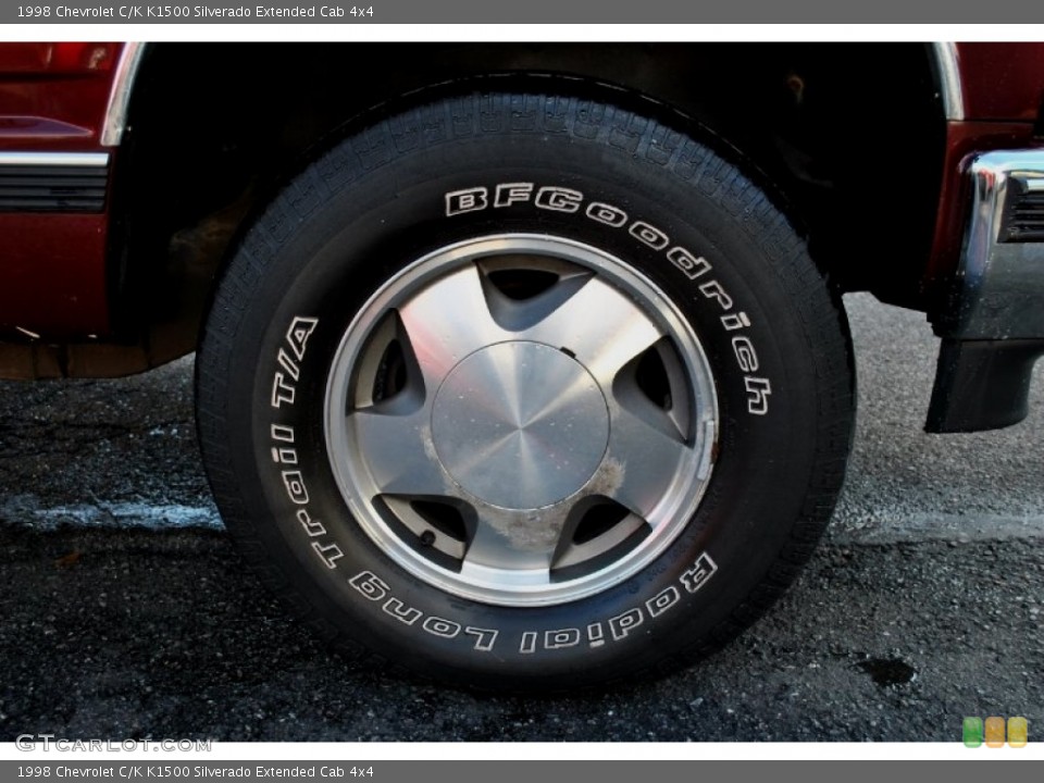1998 Chevrolet C/K K1500 Silverado Extended Cab 4x4 Wheel and Tire Photo #60382147