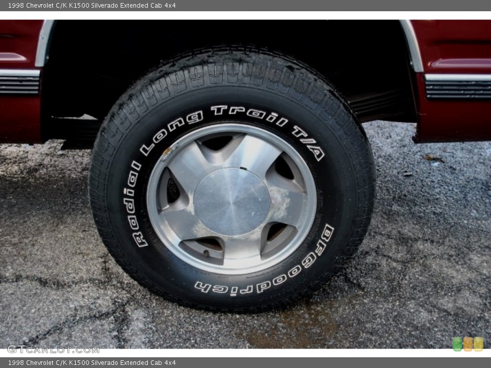1998 Chevrolet C/K K1500 Silverado Extended Cab 4x4 Wheel and Tire Photo #60382165