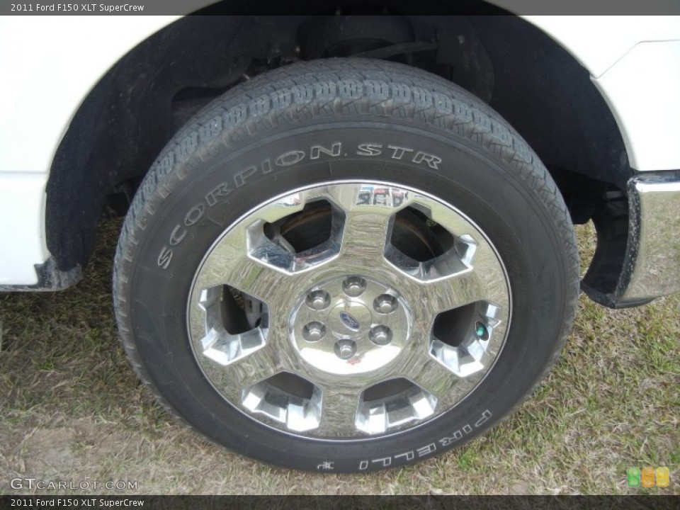 2011 Ford F150 XLT SuperCrew Wheel and Tire Photo #60401720