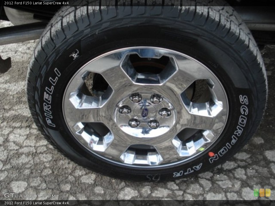 2012 Ford F150 Lariat SuperCrew 4x4 Wheel and Tire Photo #60405698