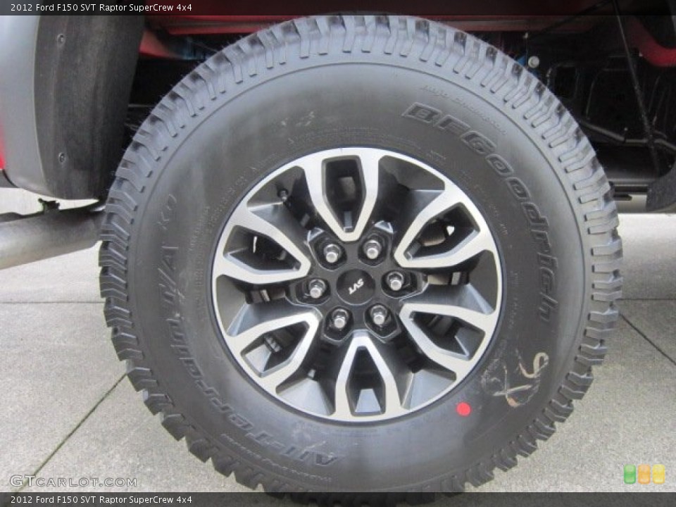 2012 Ford F150 SVT Raptor SuperCrew 4x4 Wheel and Tire Photo #60409508