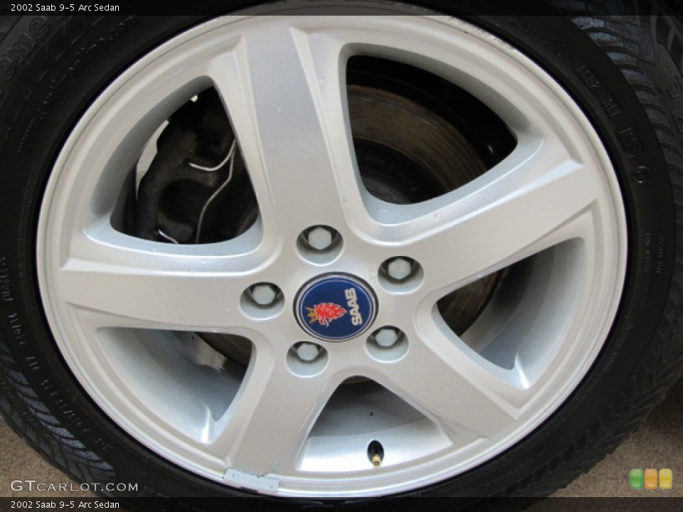 2002 Saab 9-5 Arc Sedan Wheel and Tire Photo #60415333
