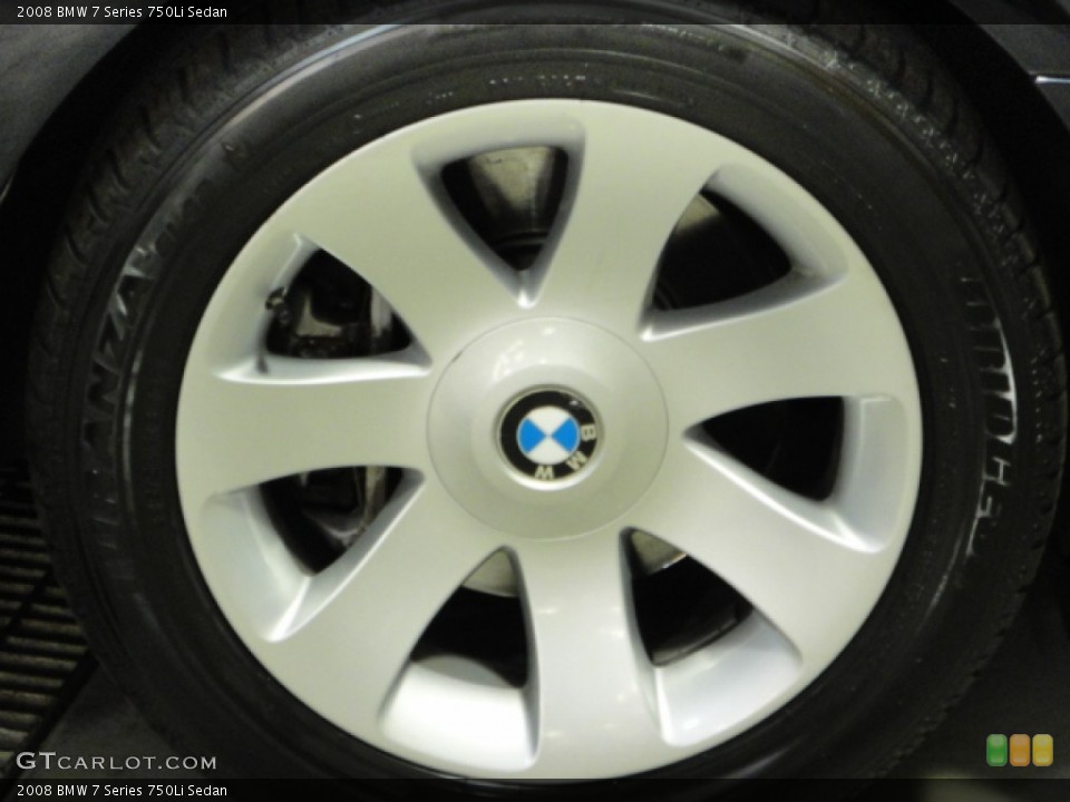 2008 BMW 7 Series 750Li Sedan Wheel and Tire Photo #60417096