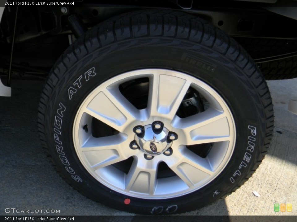 2011 Ford F150 Lariat SuperCrew 4x4 Wheel and Tire Photo #60438119
