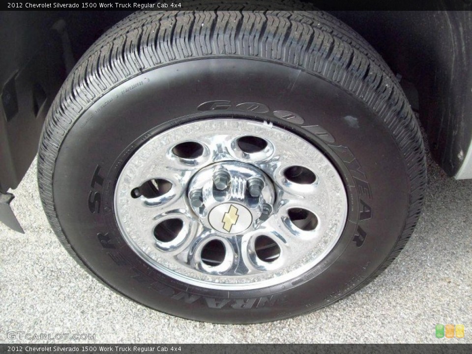 2012 Chevrolet Silverado 1500 Work Truck Regular Cab 4x4 Wheel and Tire Photo #60457647