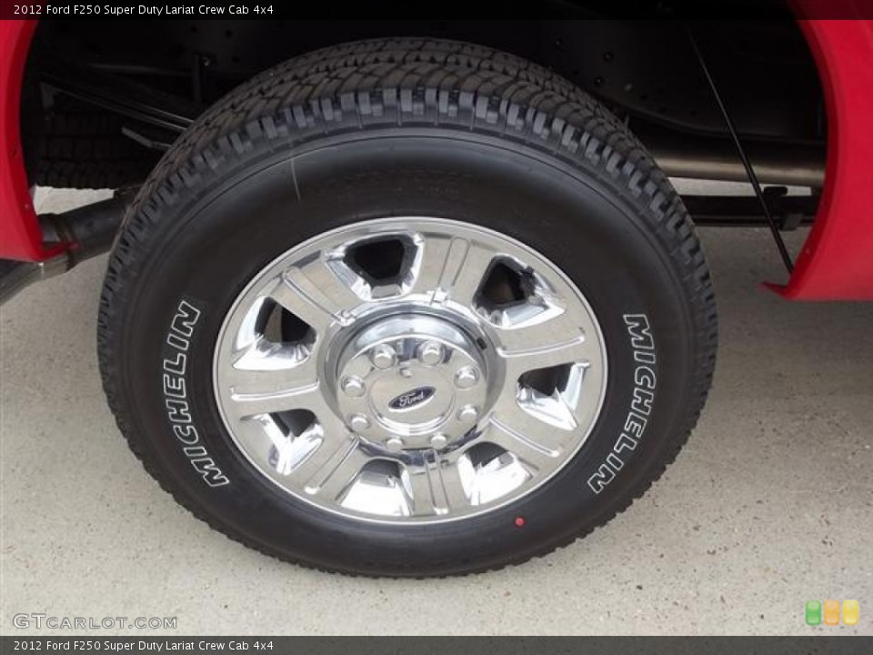 2012 Ford F250 Super Duty Lariat Crew Cab 4x4 Wheel and Tire Photo #60463750
