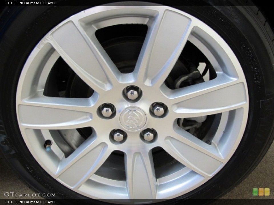 2010 Buick LaCrosse CXL AWD Wheel and Tire Photo #60479283