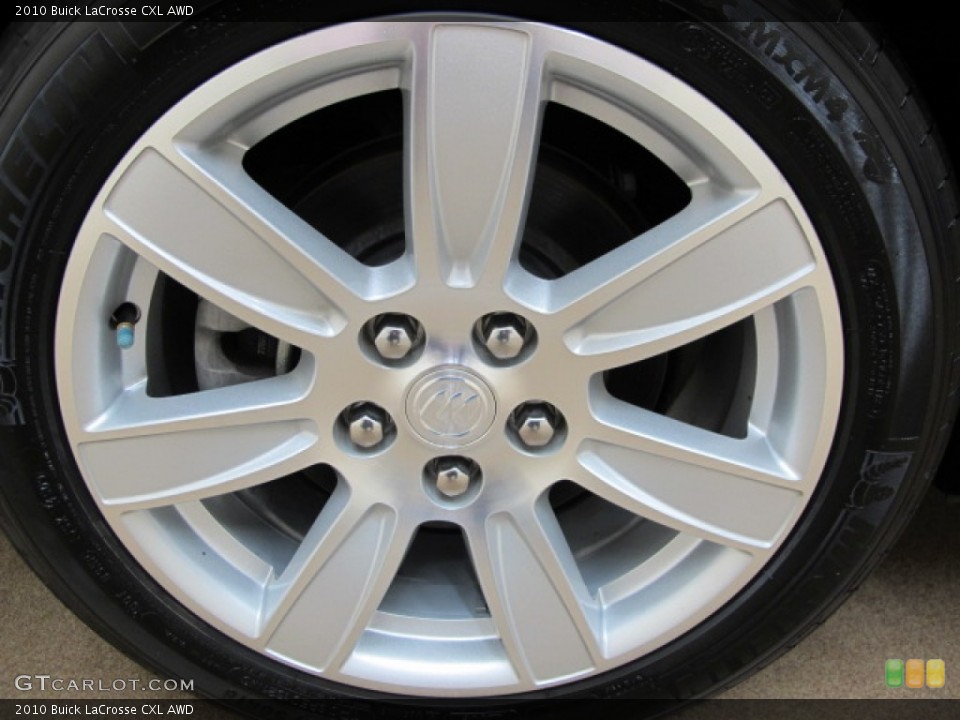2010 Buick LaCrosse CXL AWD Wheel and Tire Photo #60479294