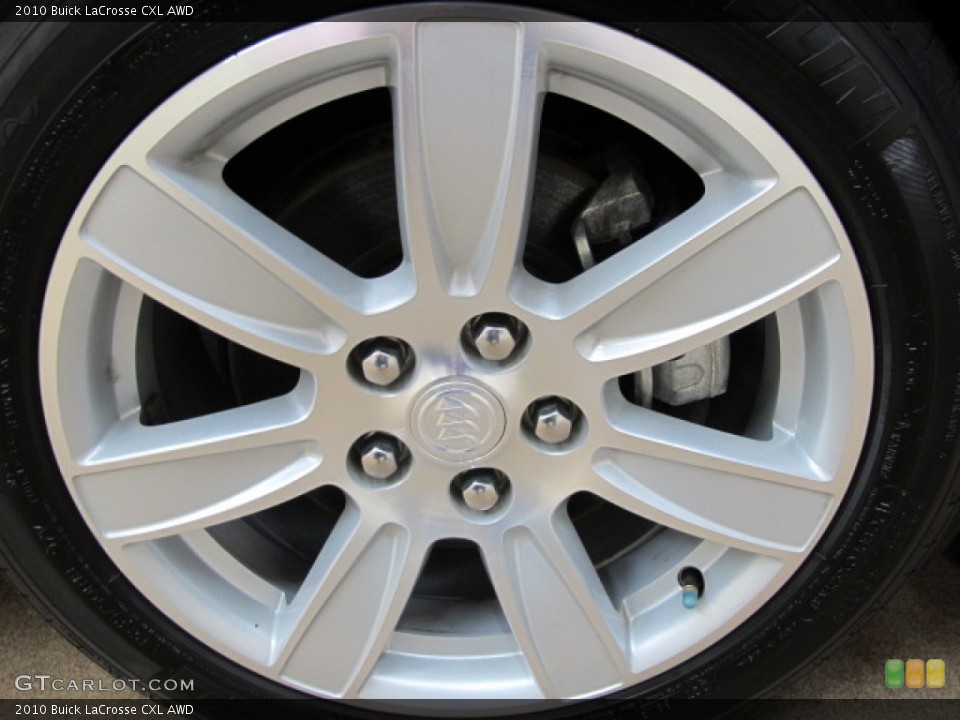 2010 Buick LaCrosse CXL AWD Wheel and Tire Photo #60479303