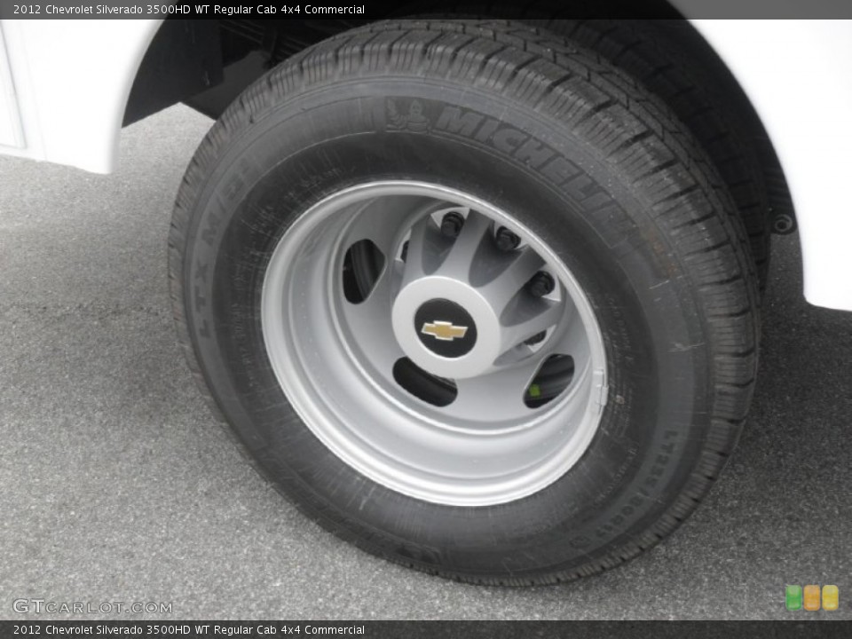 2012 Chevrolet Silverado 3500HD WT Regular Cab 4x4 Commercial Wheel and Tire Photo #60494279