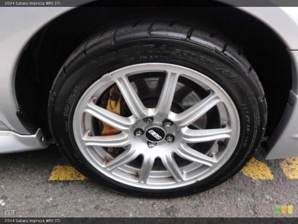 2004 Subaru Impreza WRX STi Wheel and Tire Photo #60495047