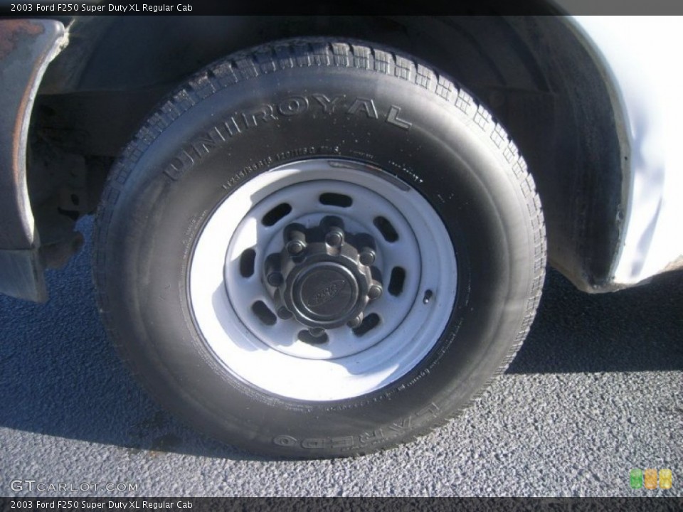 2003 Ford F250 Super Duty XL Regular Cab Wheel and Tire Photo #60505553
