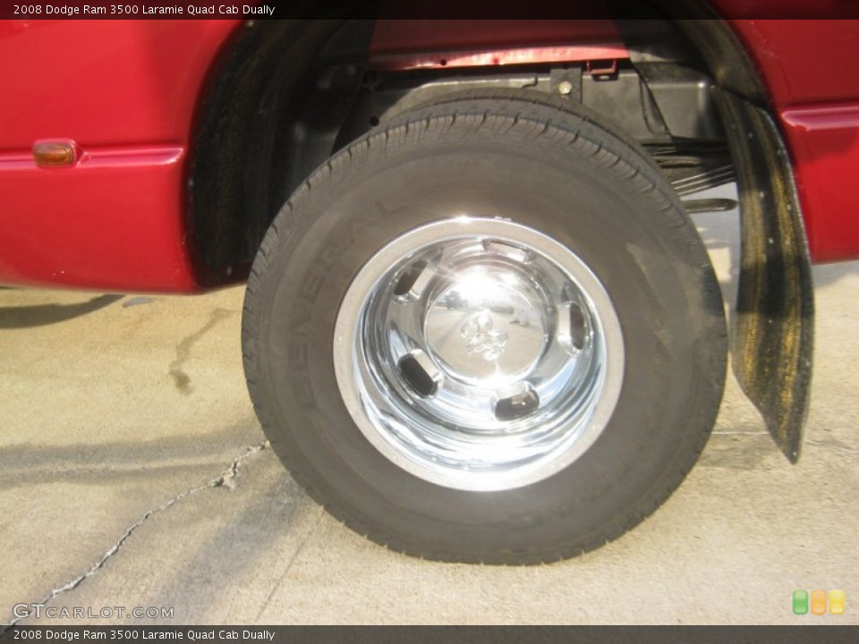 2008 Dodge Ram 3500 Laramie Quad Cab Dually Wheel and Tire Photo #60512604