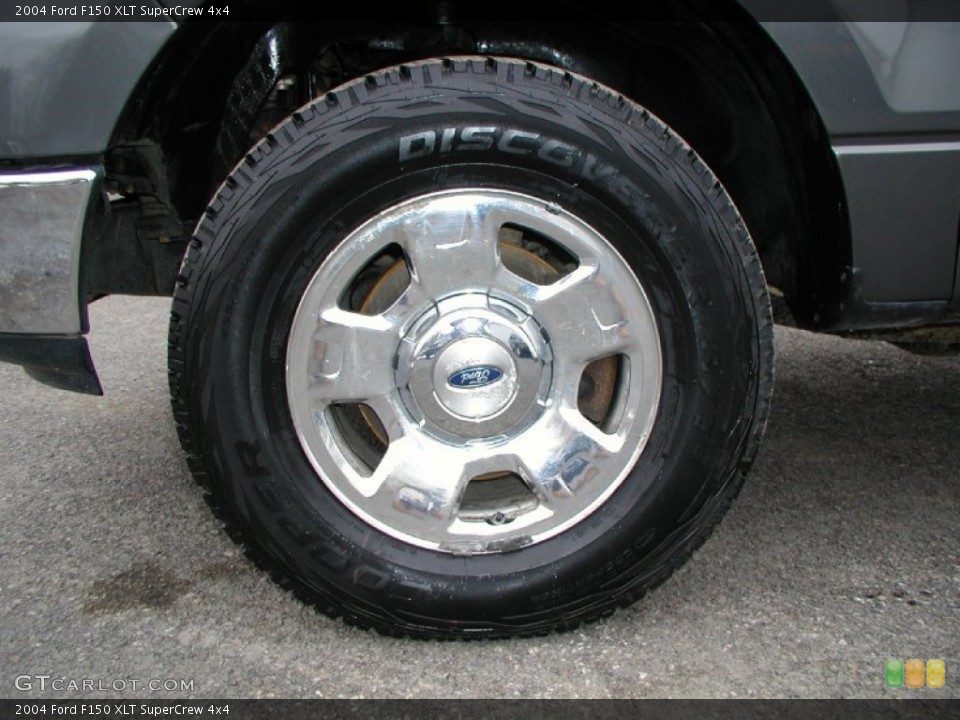 2004 Ford F150 XLT SuperCrew 4x4 Wheel and Tire Photo #60520771