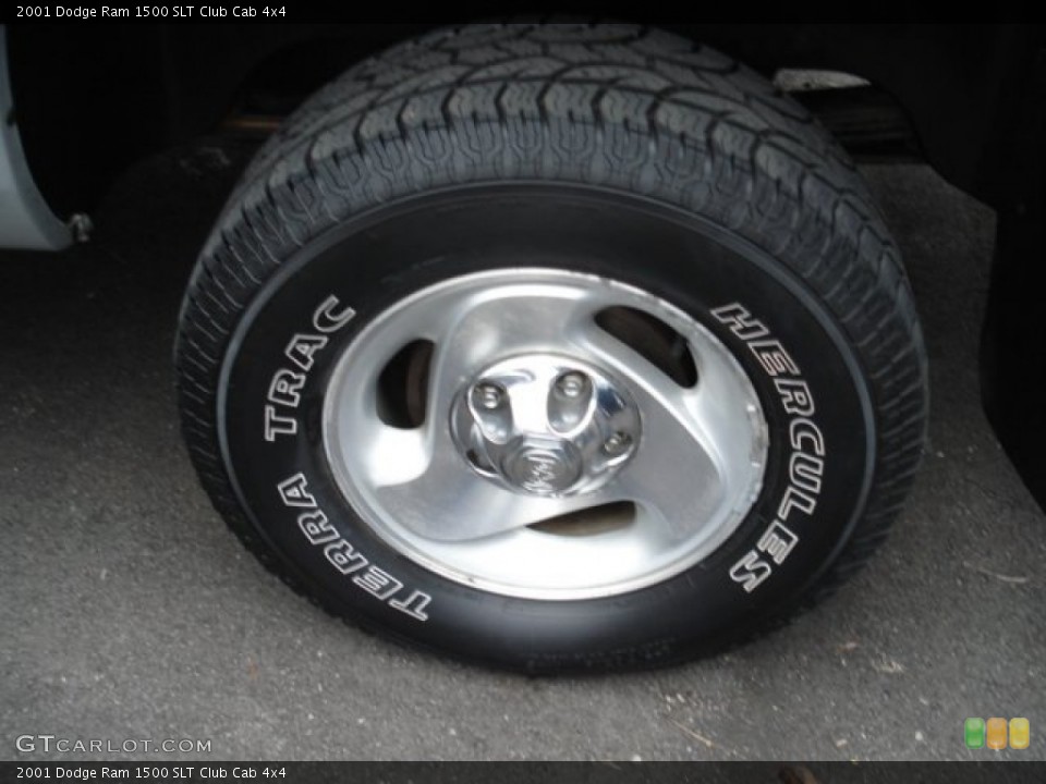 2001 Dodge Ram 1500 SLT Club Cab 4x4 Wheel and Tire Photo #60546781