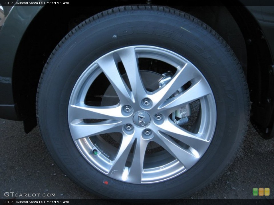 2012 Hyundai Santa Fe Limited V6 AWD Wheel and Tire Photo #60566422